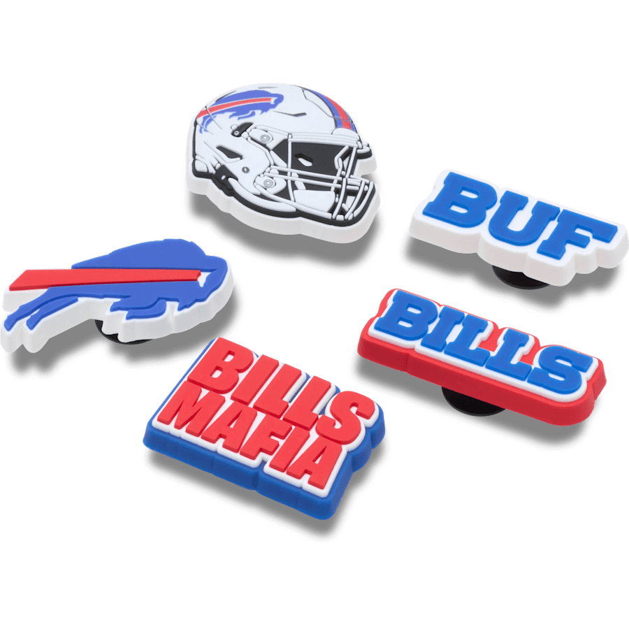 Crocs|NFL Buffalo Bills 5 Pack Jibbitz Shoe Charm