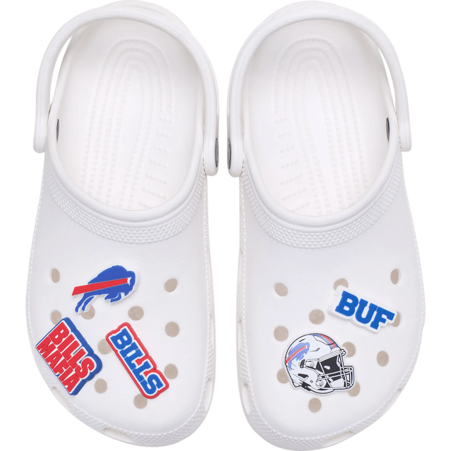 Crocs|NFL Buffalo Bills 5 Pack Jibbitz Shoe Charm