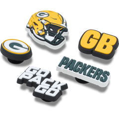 Crocs|NFL Green Bay Packers 5 Pack Jibbitz Shoe Charm