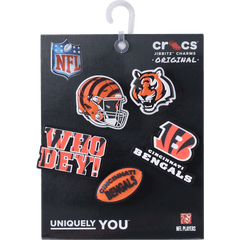 Crocs|NFL Cincinnati Bengals 5 Pack Jibbitz Shoe Charm