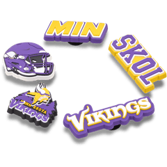 Crocs|NFL Minnesota Vikings 5 Pack Jibbitz Shoe Charm