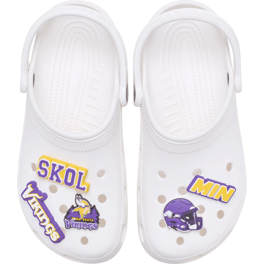 Crocs|NFL Minnesota Vikings 5 Pack Jibbitz Shoe Charm