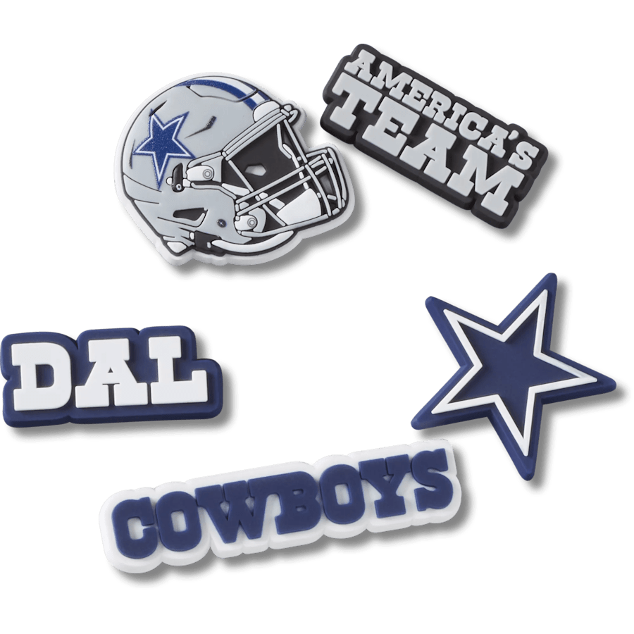 Crocs|NFL Dallas Cowboys 5 Pack Jibbitz Shoe Charm