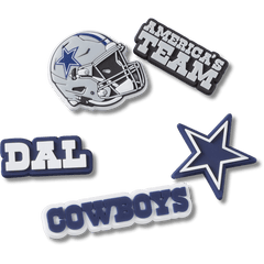 Crocs|NFL Dallas Cowboys 5 Pack Jibbitz Shoe Charm
