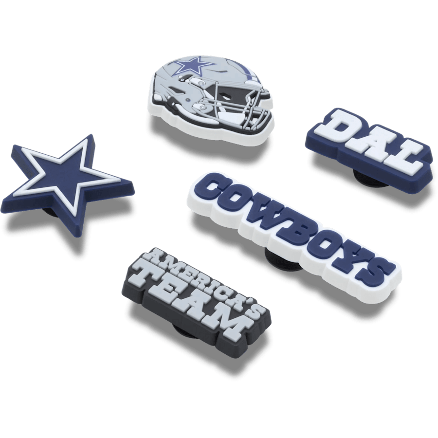 Crocs|NFL Dallas Cowboys 5 Pack Jibbitz Shoe Charm