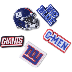 Crocs|NFL New York Giants 5 Pack Jibbitz Shoe Charm