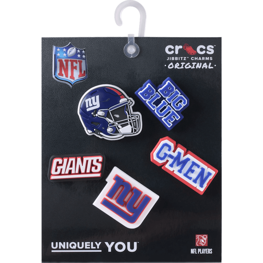 Crocs|NFL New York Giants 5 Pack Jibbitz Shoe Charm