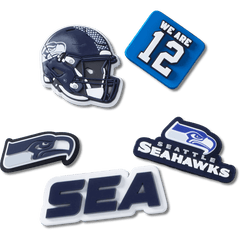 Crocs|NFL Seattle Seahawks 5 Pack Jibbitz Shoe Charm