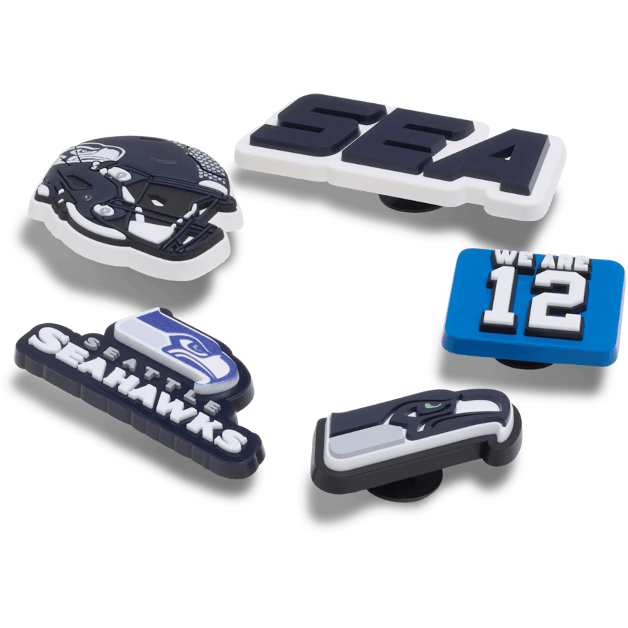 Crocs|NFL Seattle Seahawks 5 Pack Jibbitz Shoe Charm