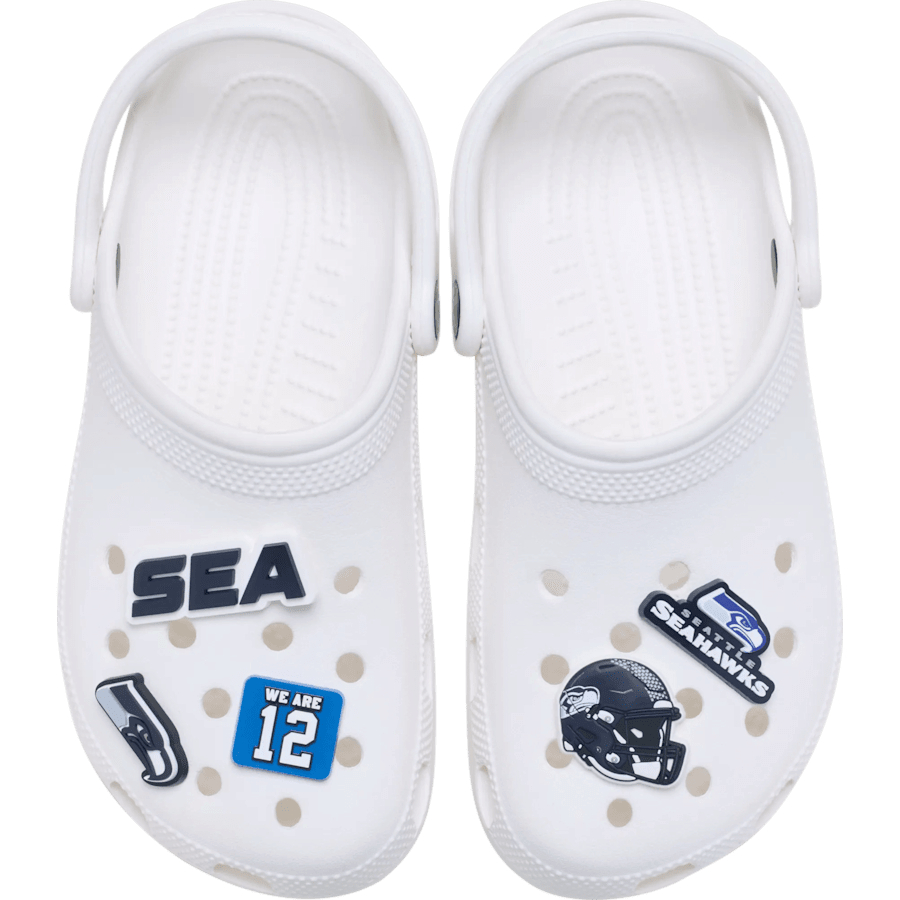 Crocs|NFL Seattle Seahawks 5 Pack Jibbitz Shoe Charm
