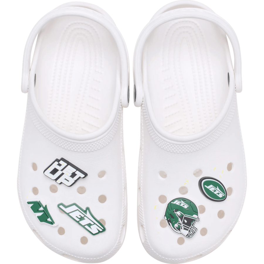 Crocs|NFL New York Jets 5 Pack Jibbitz Shoe Charm