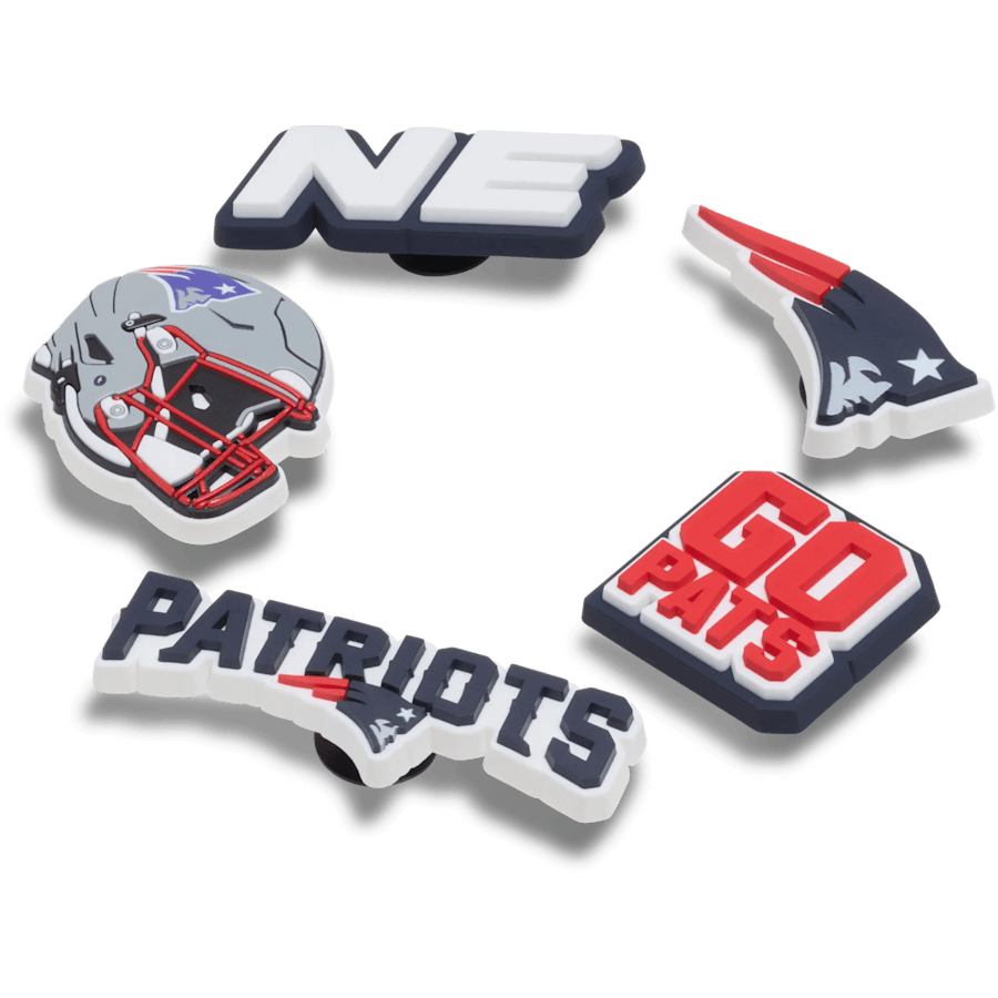 Crocs|NFL New England Patriots 5 Pack Jibbitz Shoe Charm