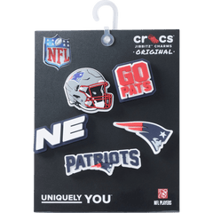 Crocs|NFL New England Patriots 5 Pack Jibbitz Shoe Charm