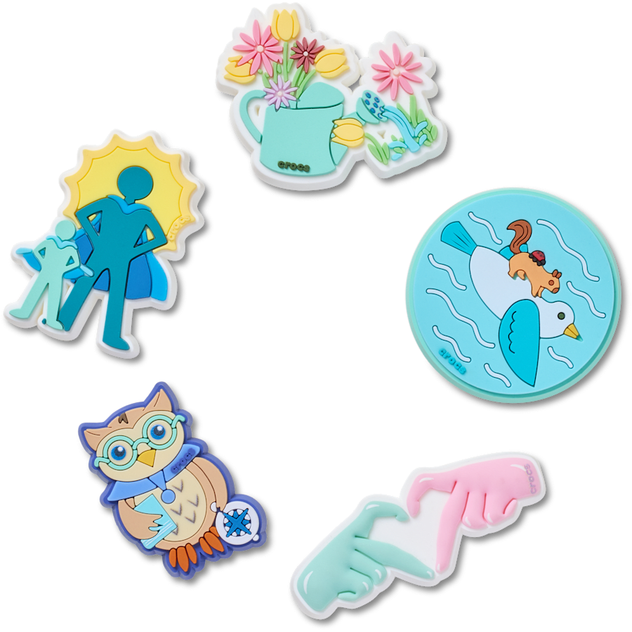 Crocs|Got Your Back 5 Pack Jibbitz™ charms