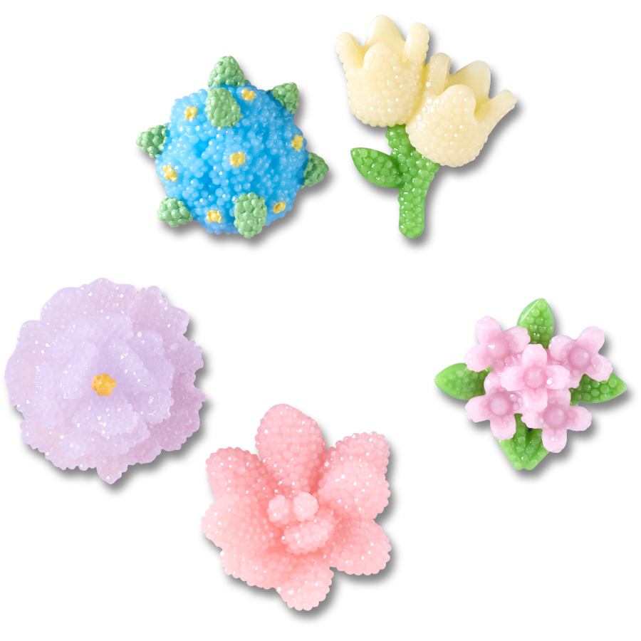 Crocs|Beaded Flowers 5 Pack Jibbitz™ charms