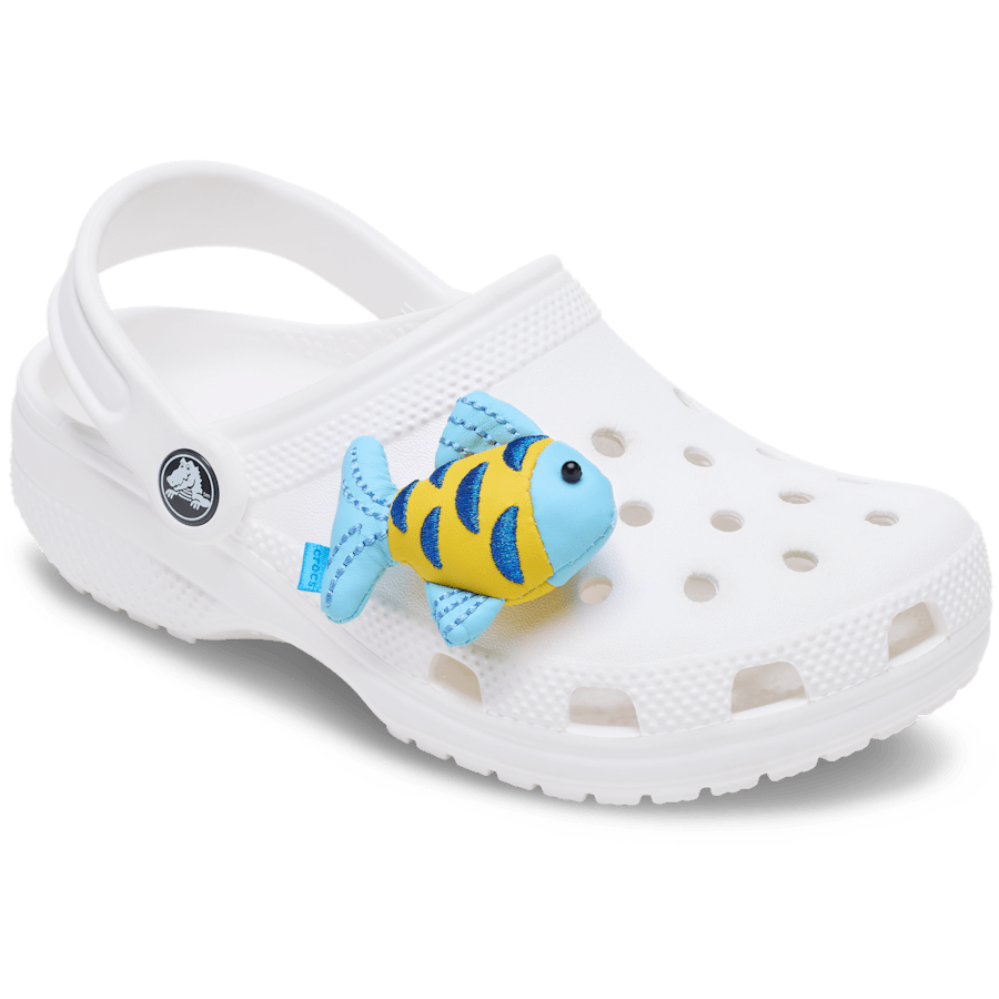 Crocs|Blue and Gold Sparkle Fish Jibbitz™ charms