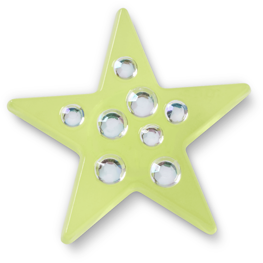 Crocs|Green Gem Star Jibbitz™ charms