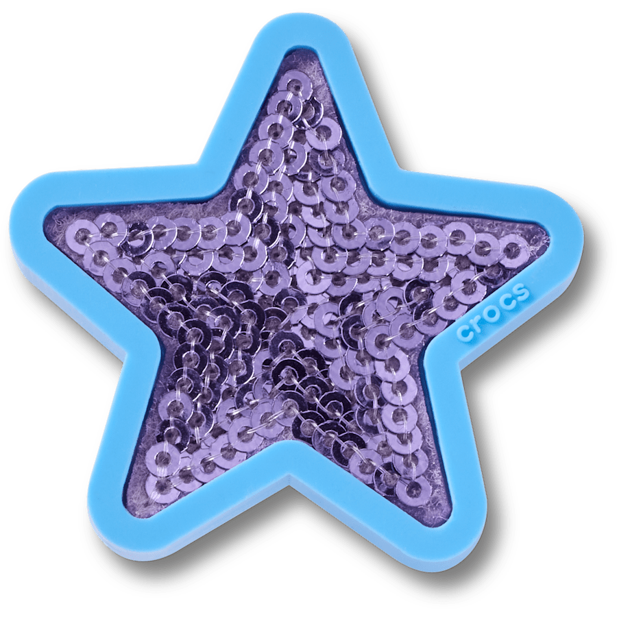 Crocs|Purple Sequin Star Jibbitz™ charms