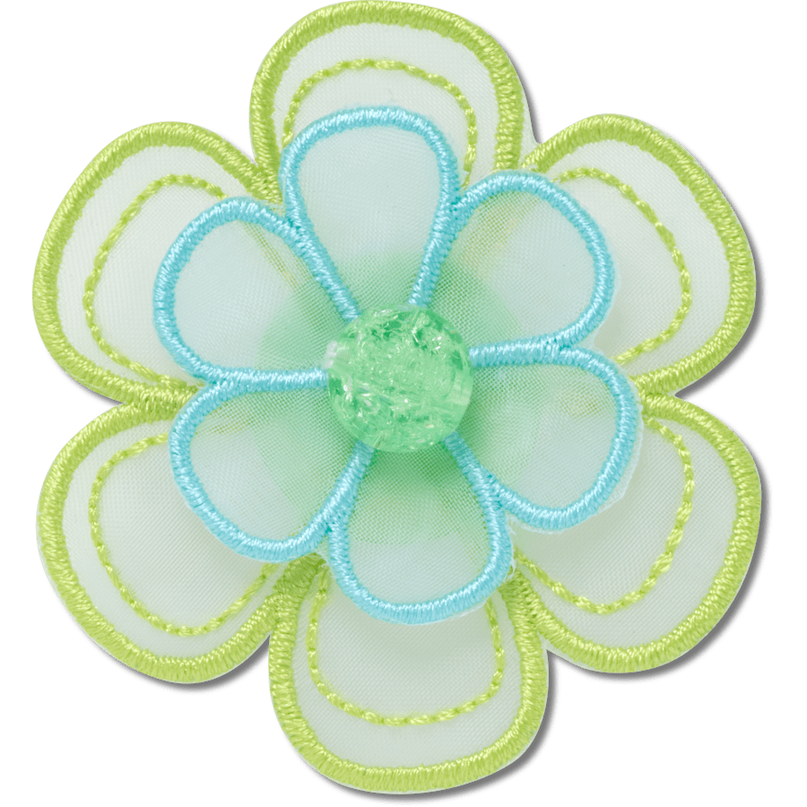 Crocs|Green Mesh Flower Jibbitz™ charms