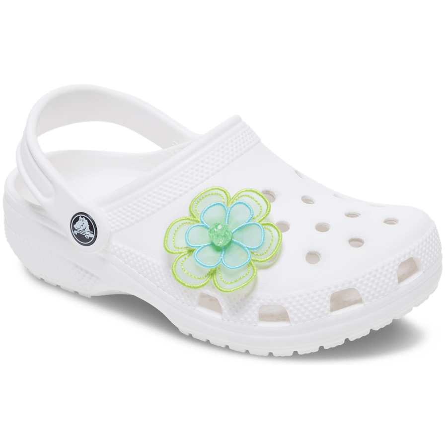 Crocs|Green Mesh Flower Jibbitz™ charms