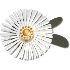 Crocs|Silver Sequin Flower Jibbitz™ charms