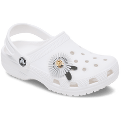Crocs|Silver Sequin Flower Jibbitz™ charms