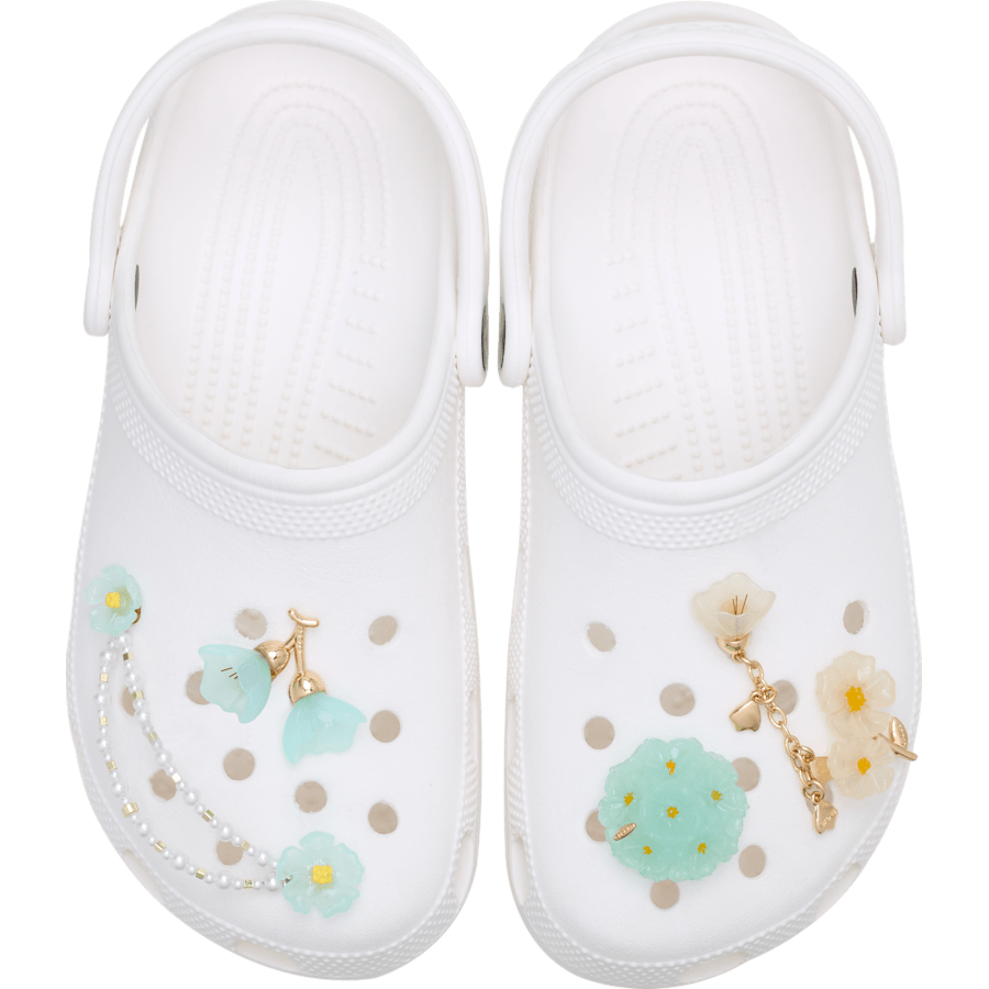 Crocs|Blue Dainty Floral 5 Pack Jibbitz™ charms