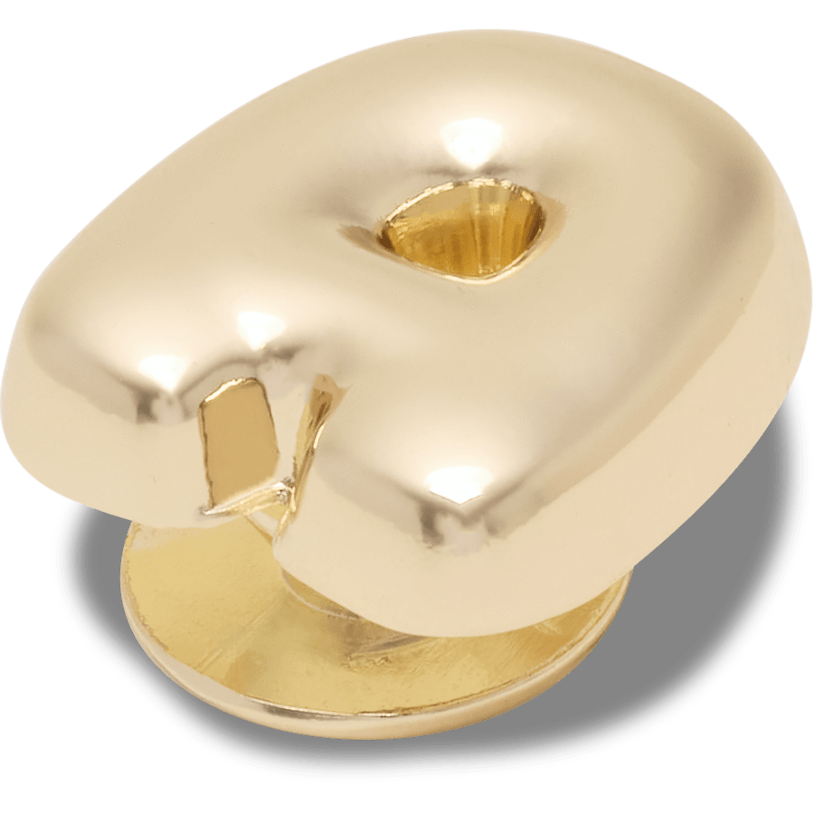Crocs|Gold Bubble Letter A Jibbitz™ charms