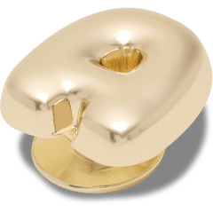 Crocs|Gold Bubble Letter A Jibbitz™ charms