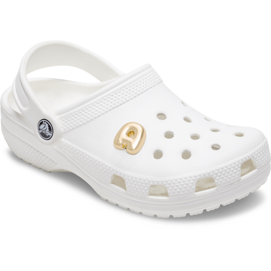 Crocs|Gold Bubble Letter A Jibbitz™ charms