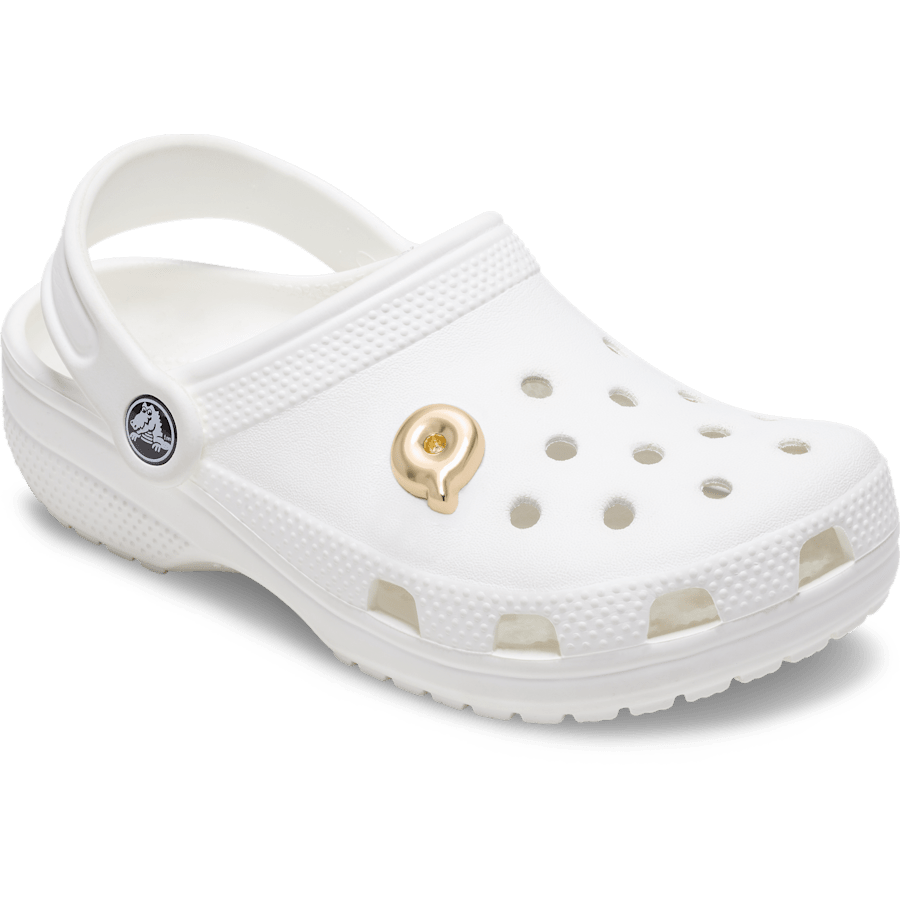 Crocs|Gold Bubble Letter Q Jibbitz™ charms