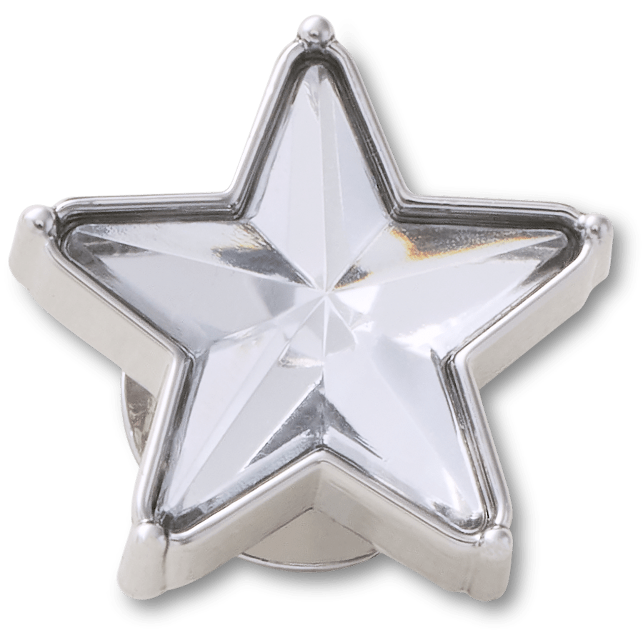 Crocs|Silver Gem Sparkle Star Jibbitz™ charms