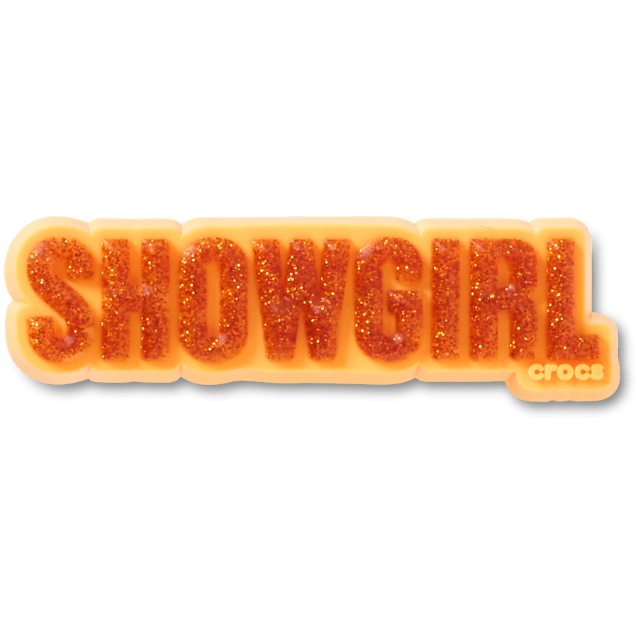 Crocs|Orange Glitter Sign Jibbitz™ charms
