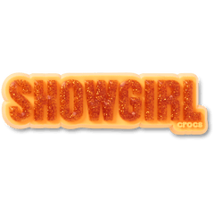 Crocs|Orange Glitter Sign Jibbitz™ charms