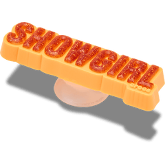 Crocs|Orange Glitter Sign Jibbitz™ charms