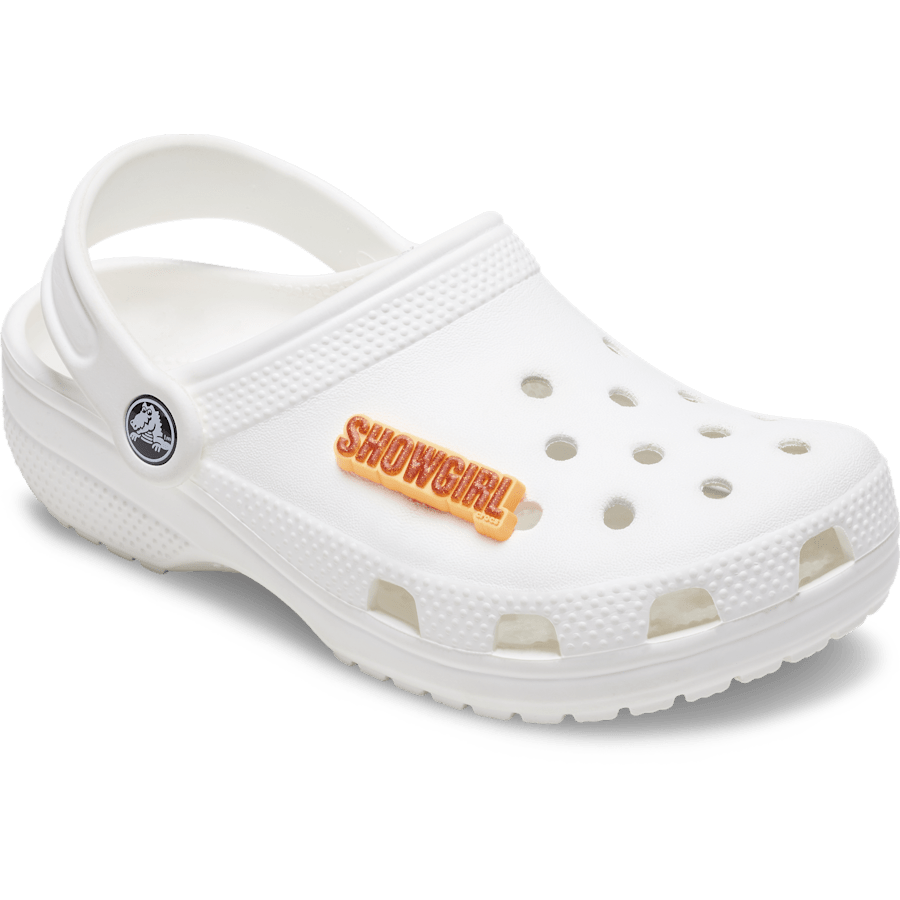 Crocs|Orange Glitter Sign Jibbitz™ charms