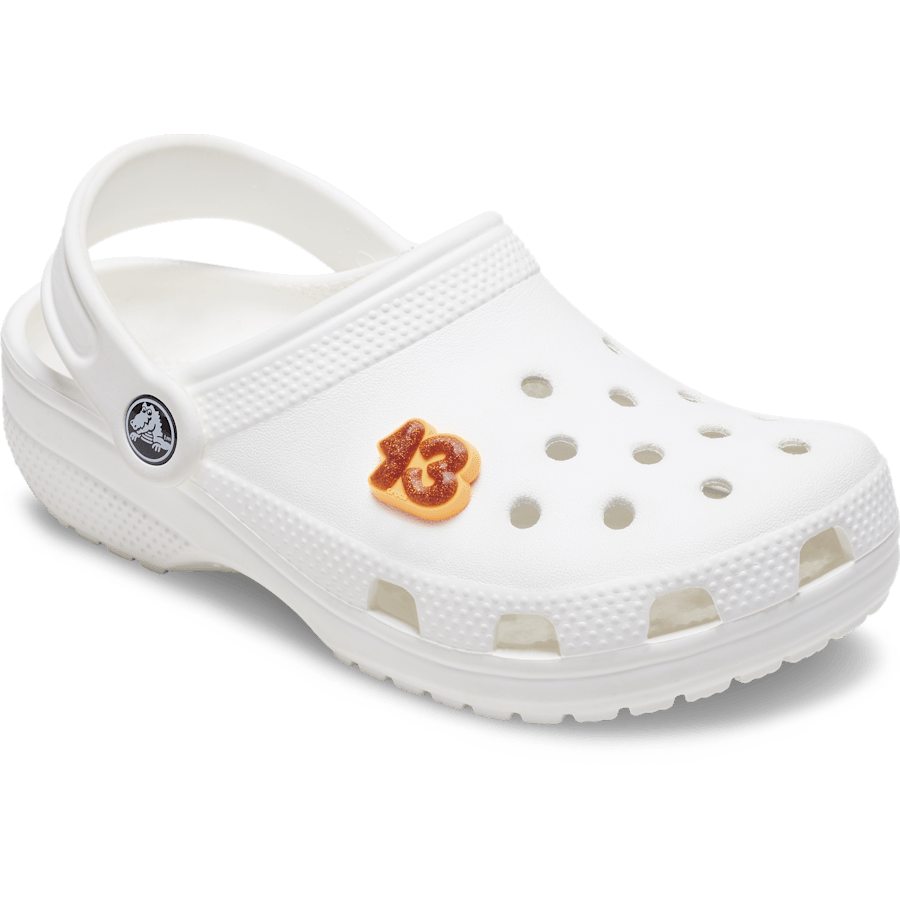 Crocs|Orange Sparkly Number 13 Jibbitz™ charms