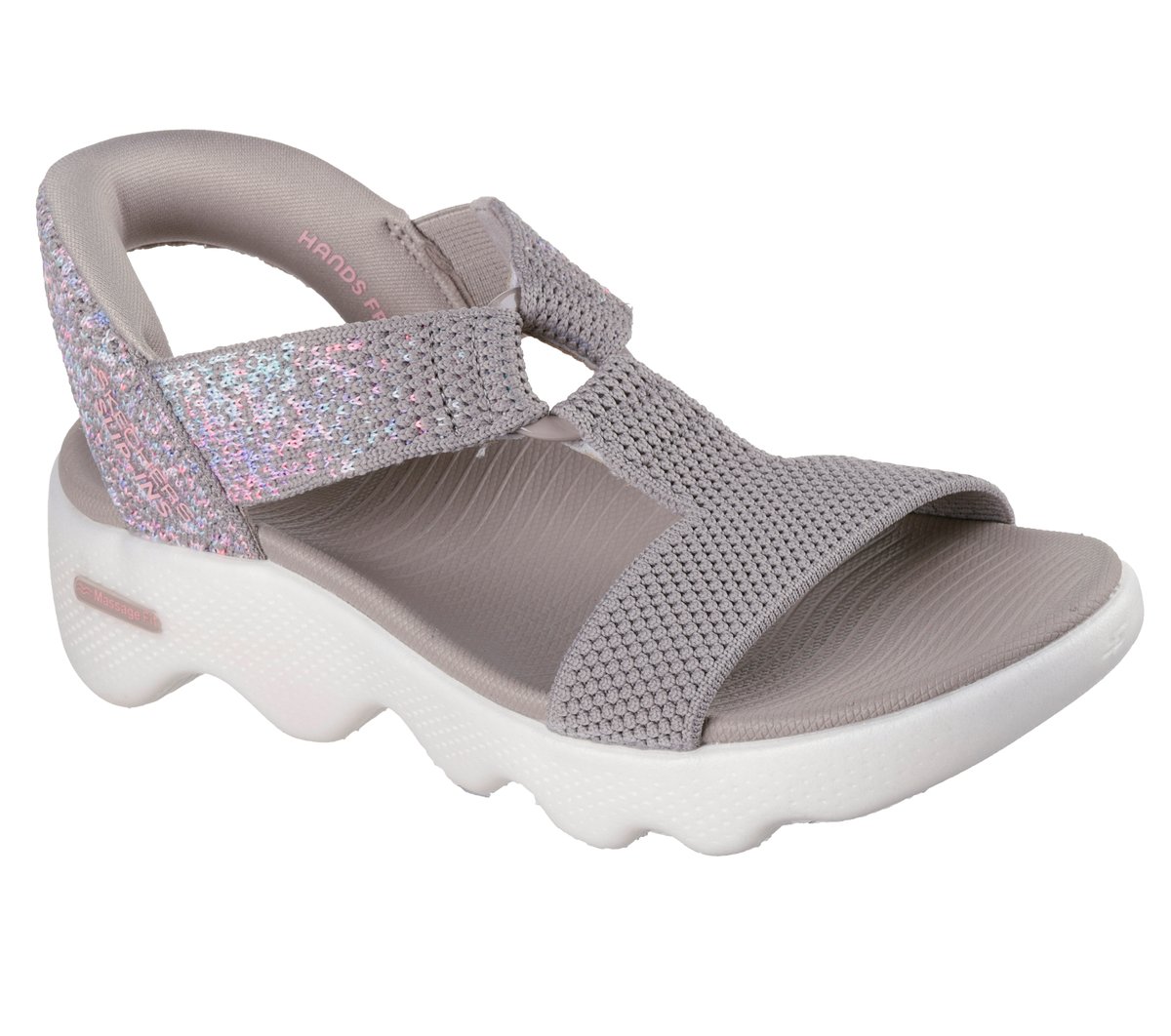 Slip-ins: GO WALK Massage Fit Sandal - Confetti Sky | Skechers outlet