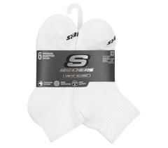 6 Pack Core Quarter Medium Socks | Skechers US