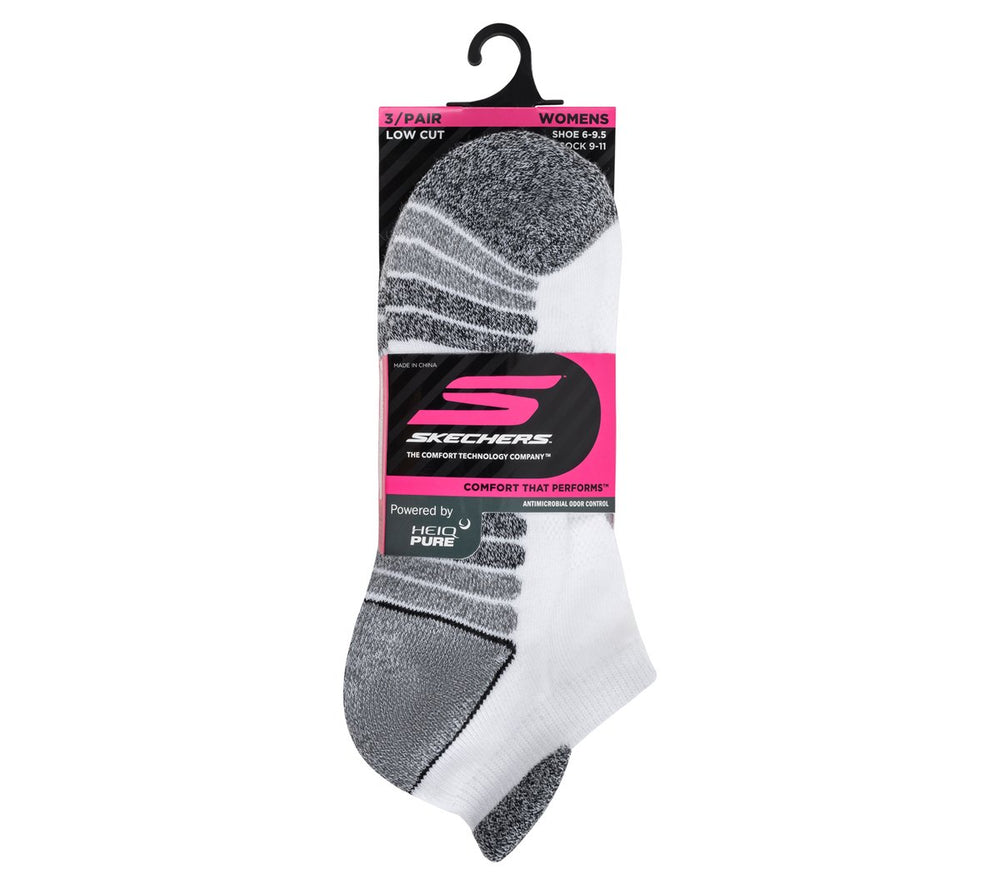 3 Pack Women's Half Terry Low Cut Socks | Skechers US