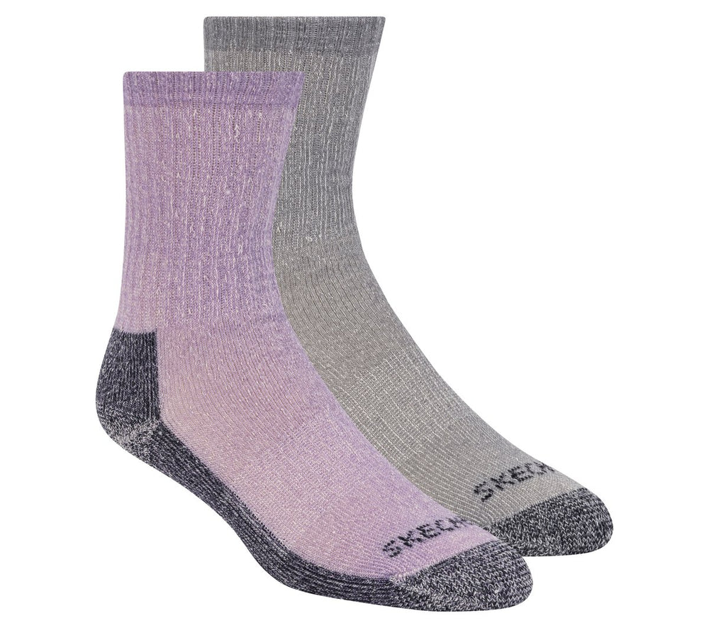 2 Pack Women's Crew Wool Socks | Skechers on sale