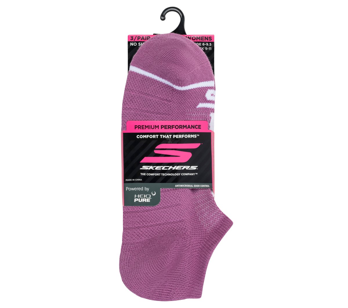 3 Pack Women's No Show Premium Basic Socks | Skechers US