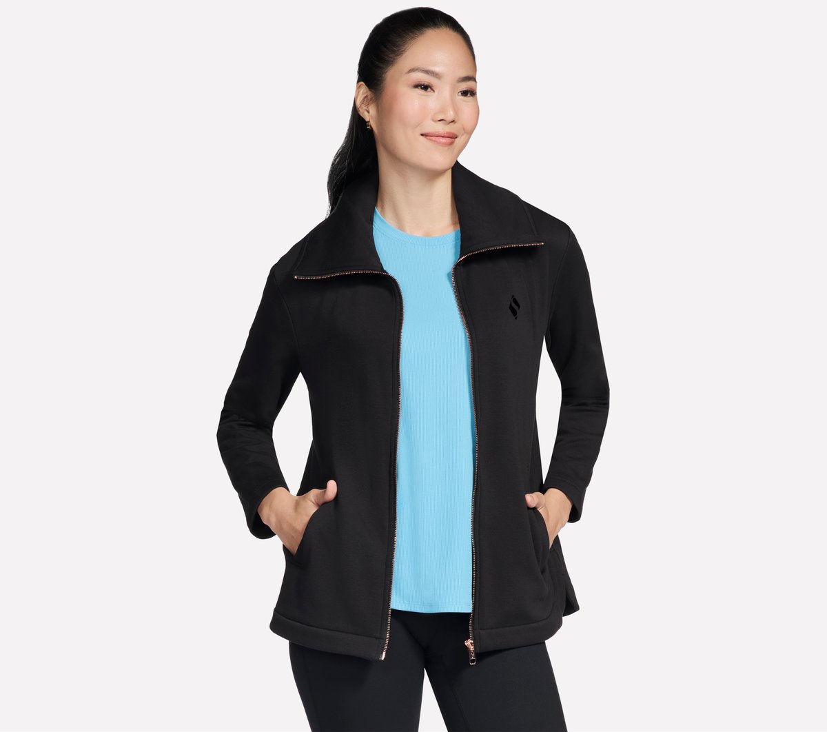GO SNUGGLE Tunic Full Zip Jacket | Skechers sale