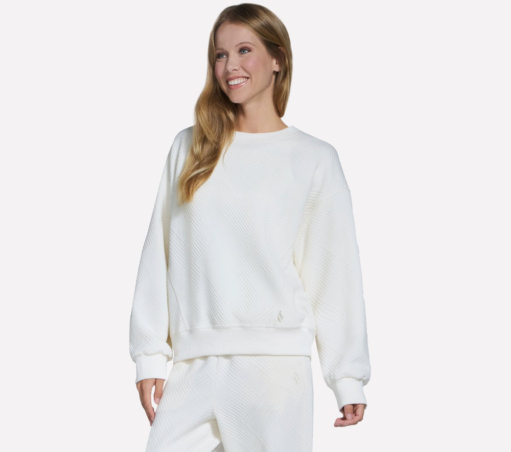 Downtown Cozy Fit Long Sleeve Crew | Skechers sale