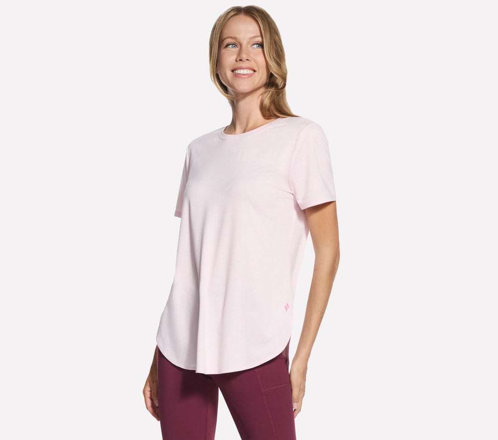GO DRI Swift Stripe Tunic Tee | Skechers on sale