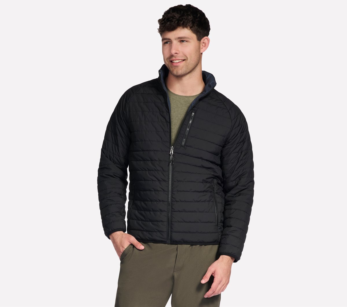 GO SHIELD Cozy Fit Altitude Reversible Jacket | Skechers US