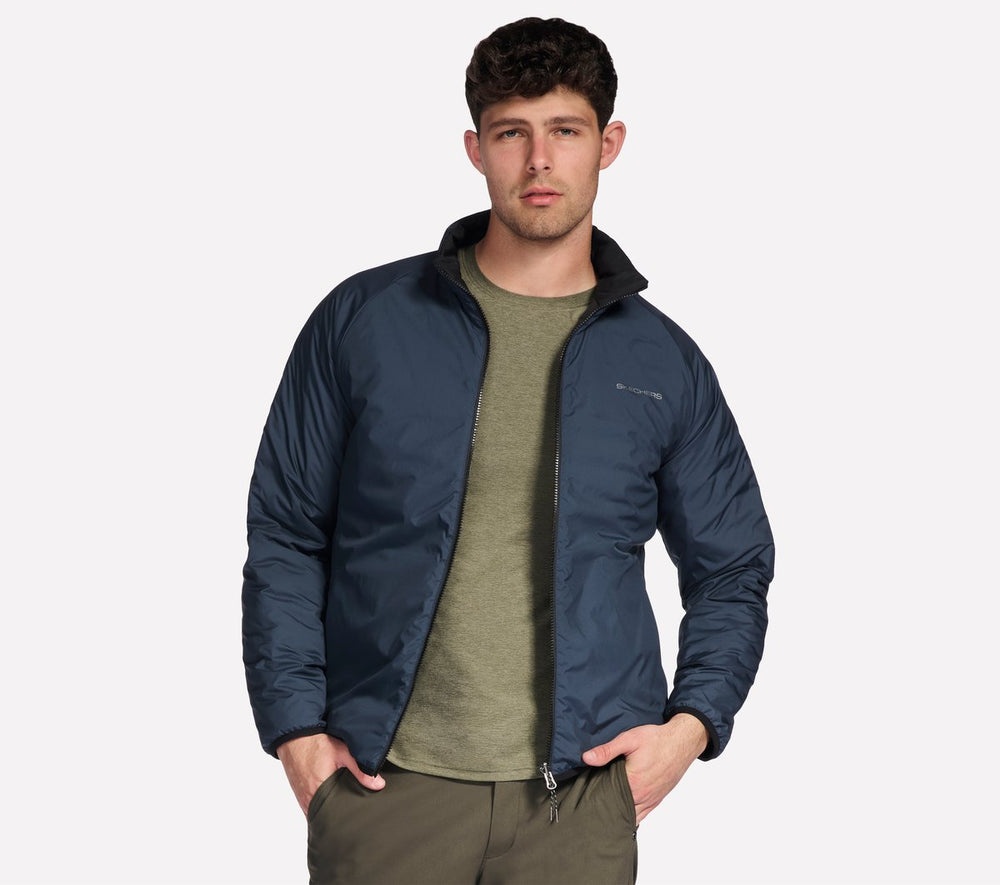 GO SHIELD Cozy Fit Altitude Reversible Jacket | Skechers US