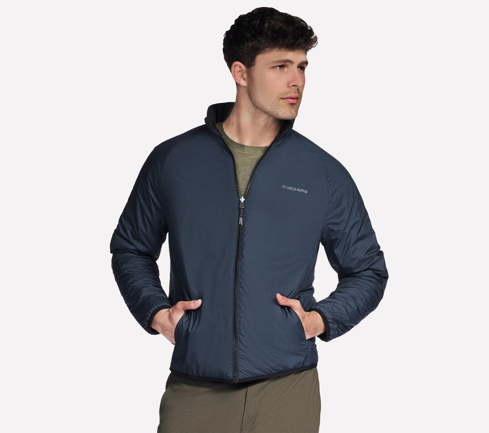 GO SHIELD Cozy Fit Altitude Reversible Jacket | Skechers US