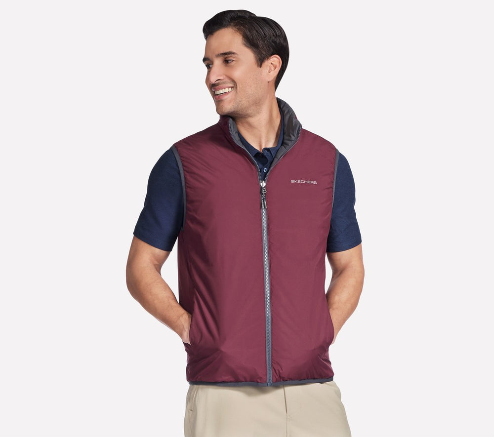 GO SHIELD Cozy Fit Altitude Reversible Vest | Skechers discount