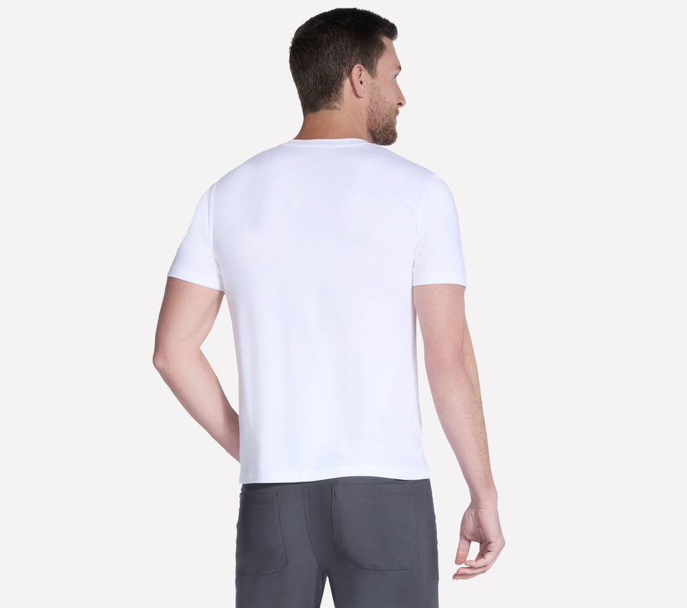 GO DRI Pima Short Sleeve V-Neck | Skechers outlet